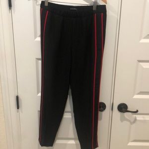 Banana Republic Hayden Tux Red Stripe Women Pants Size XS